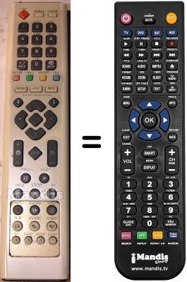 T&eacute;l&eacute;commande &eacute;quivalente H & B HB6000 PVR 160GB HB