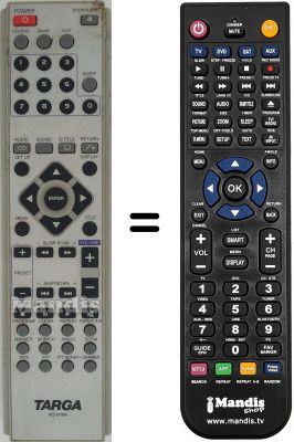 Télécommande équivalente Targa HC-5100X