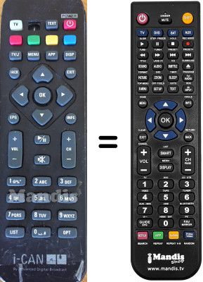 T&eacute;l&eacute;commande &eacute;quivalente I-CAN I-CAN1110SV-STORM