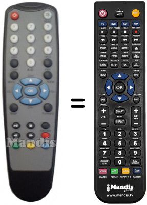 T&eacute;l&eacute;commande &eacute;quivalente IPTV BOXVIP400