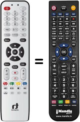 Télécommande équivalente Inverto IDL6651N