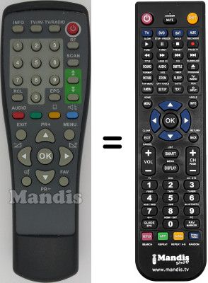 T&eacute;l&eacute;commande &eacute;quivalente Zehnder DX4000