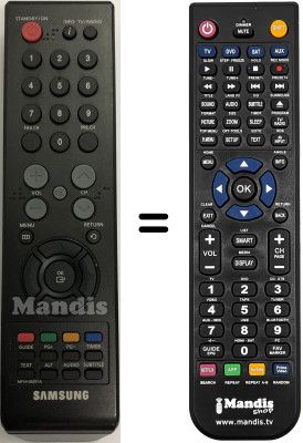 Télécommande équivalente Samsung DTB-B360F Télécommande équivalente Samsung DTB-B360F