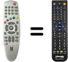 T&eacute;l&eacute;commande &eacute;quivalente Metronic SYSTEC2