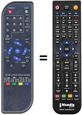 Télécommande équivalente Schaub Lorenz REMCON086