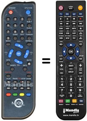 T&eacute;l&eacute;commande &eacute;quivalente NEOM NM270TNT