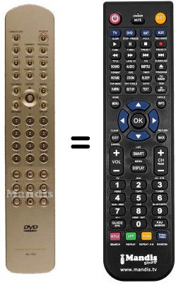 T&eacute;l&eacute;commande &eacute;quivalente RC17DV