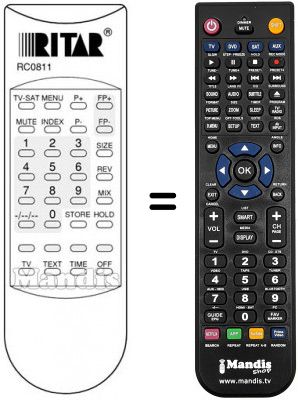 Télécommande équivalente RC0811