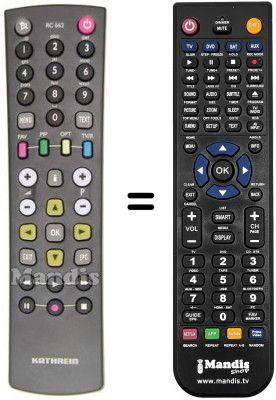 T&eacute;l&eacute;commande &eacute;quivalente RC143603 / 00