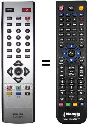 Télécommande équivalente Siemens GIGASETM365T