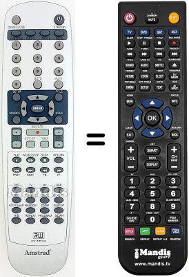 Télécommande équivalente REMCON1080