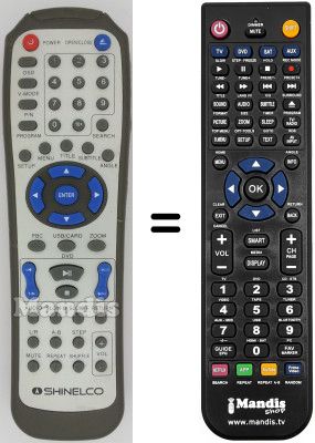 Télécommande équivalente Amstrad DX4015