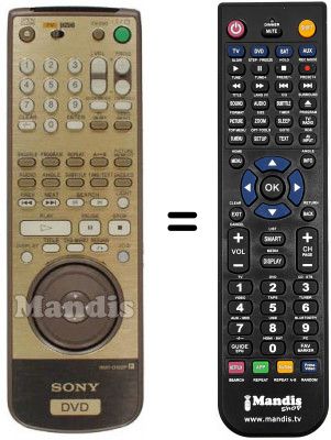 Télécommande équivalente RMT-D122P