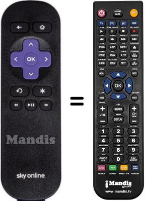 T&eacute;l&eacute;commande &eacute;quivalente SkyOnline