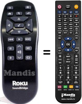 T&eacute;l&eacute;commande &eacute;quivalente ROKU SOUNDBRIDGE