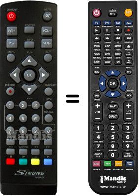 Télécommande équivalente Strong SRT5203