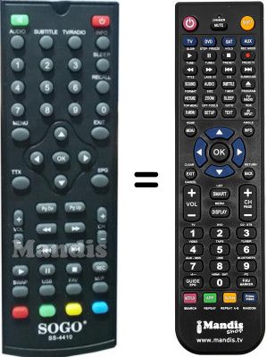 T&eacute;l&eacute;commande &eacute;quivalente Sogo SS-4410