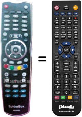T&eacute;l&eacute;commande &eacute;quivalente SPIDERBOX HD6000