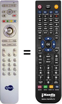 T&eacute;l&eacute;commande &eacute;quivalente TELFORT HMB2260