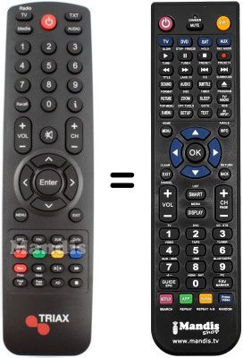 T&eacute;l&eacute;commande &eacute;quivalente TR112