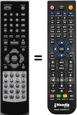 Télécommande équivalente HVS57515