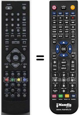 Télécommande équivalente Aeg HVS57695