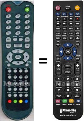 T&eacute;l&eacute;commande &eacute;quivalente HVS57683