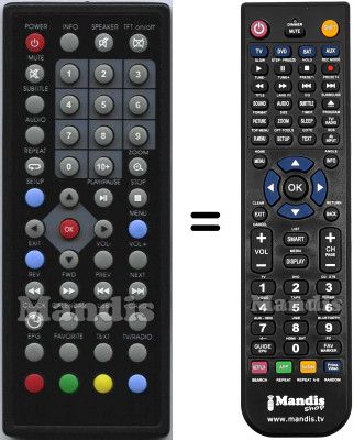 T&eacute;l&eacute;commande &eacute;quivalente HVS57569