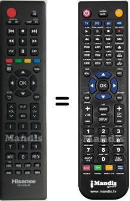 Télécommande équivalente Hisense HVS57473