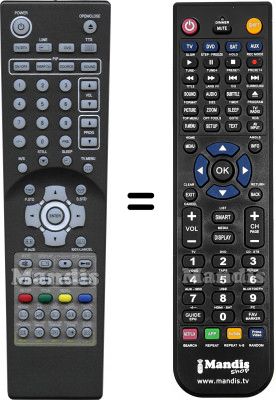 Télécommande équivalente Diffe HVS57641