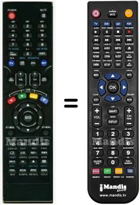 T&eacute;l&eacute;commande &eacute;quivalente Kenstar HVS57510