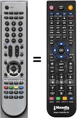 Télécommande équivalente HVS57642