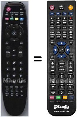 T&eacute;l&eacute;commande &eacute;quivalente HVS57593