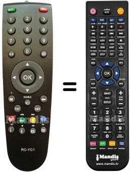 T&eacute;l&eacute;commande &eacute;quivalente HVS57508