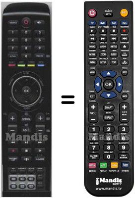 Télécommande équivalente HVS57650