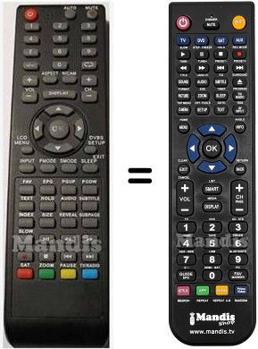 T&eacute;l&eacute;commande &eacute;quivalente HVS57696