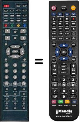 Télécommande équivalente HVS57691