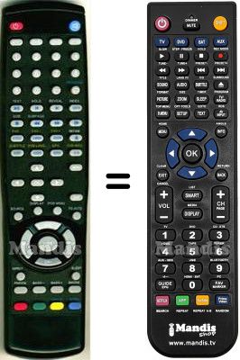 T&eacute;l&eacute;commande &eacute;quivalente HVS57527