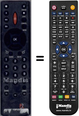 T&eacute;l&eacute;commande &eacute;quivalente WHV3919W