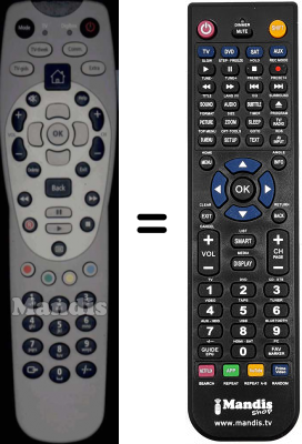 T&eacute;l&eacute;commande &eacute;quivalente Adb SEC3942W