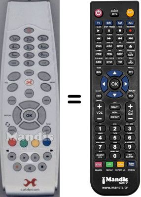 T&eacute;l&eacute;commande &eacute;quivalente Adb SEC15016W