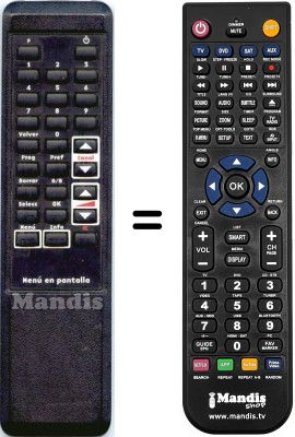 T&eacute;l&eacute;commande &eacute;quivalente WHV15492W