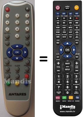 T&eacute;l&eacute;commande &eacute;quivalente WHV3218W