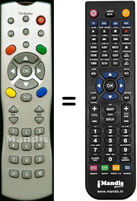 T&eacute;l&eacute;commande &eacute;quivalente Brain Wave SEC15452W