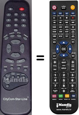 Télécommande équivalente WHV3292W