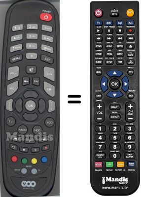 T&eacute;l&eacute;commande &eacute;quivalente WHV14202W