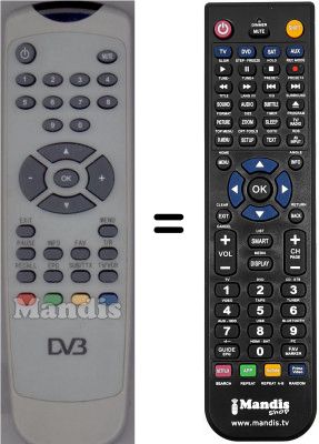 Télécommande équivalente WHV12302W