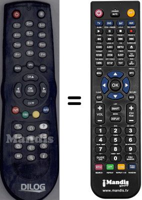 T&eacute;l&eacute;commande &eacute;quivalente WHV15692W