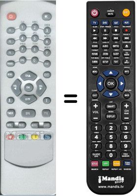 T&eacute;l&eacute;commande &eacute;quivalente WHV3992W