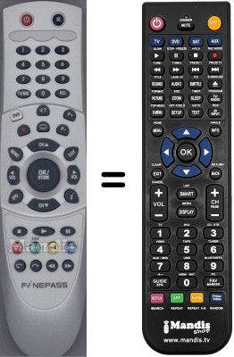 T&eacute;l&eacute;commande &eacute;quivalente WHV15348W